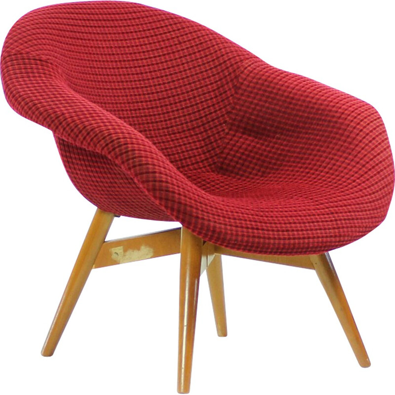 Shell Red Armchair by Frantisek Jirak - 1960s