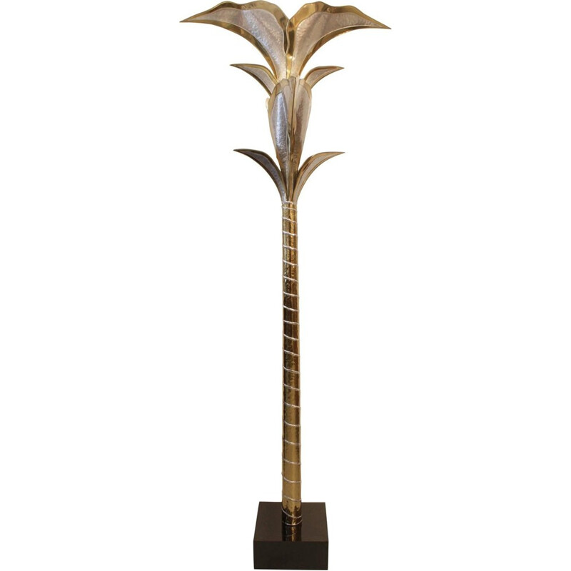 Lotus Palm tree lamp by Henri Fernandez - 1970s
