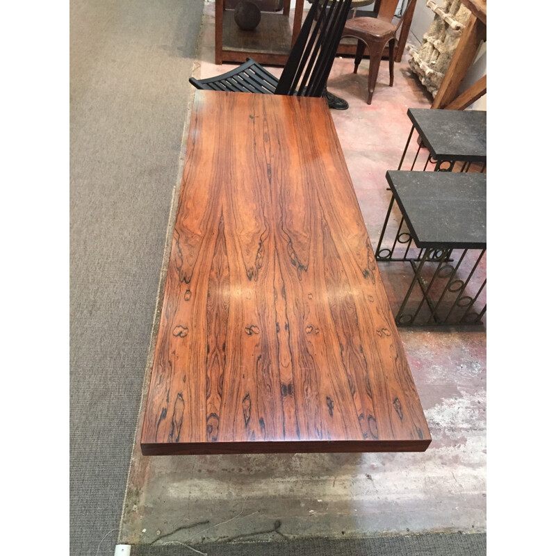 Long coffee table in Brazilian rosewood, Severin HANSEN - 1960s