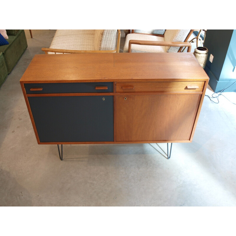 Vintage Danish teak sideboard 2 colours - 1960s