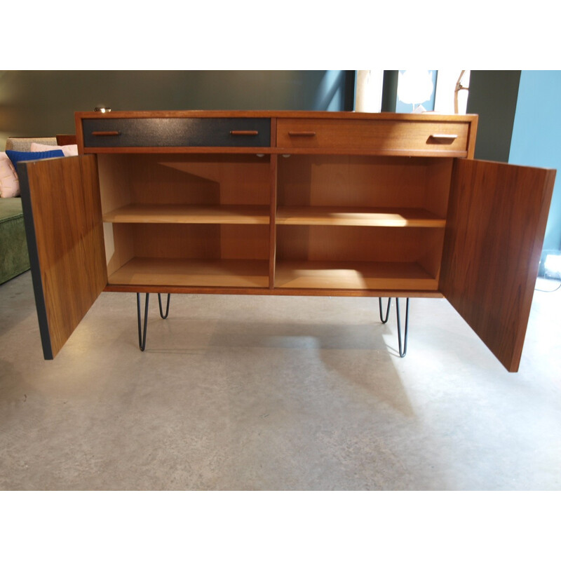 Vintage Danish teak sideboard 2 colours - 1960s