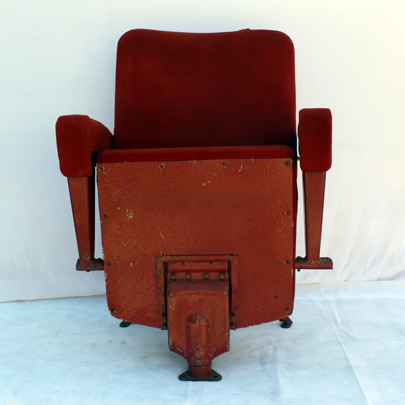 Theatre vintage red armchair - 1940s