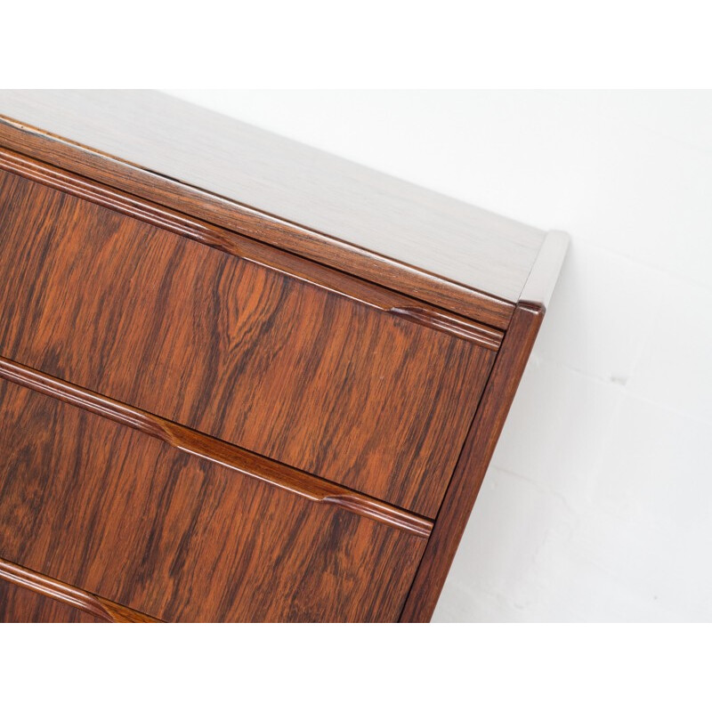 Danish vintage chest of drawers in rosewood, 4 drawers - 1960