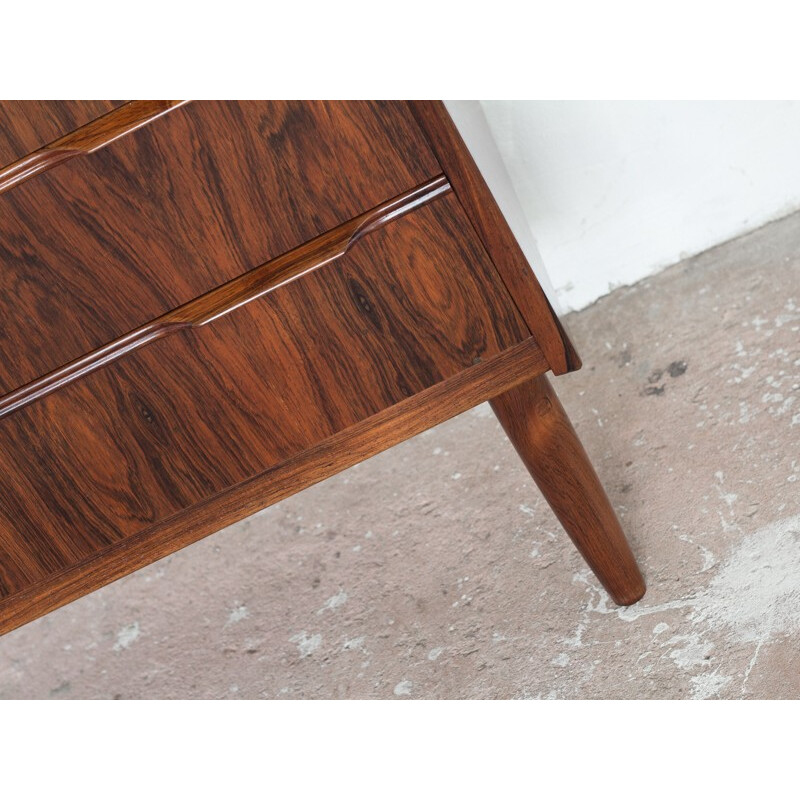 Danish vintage chest of drawers in rosewood, 4 drawers - 1960