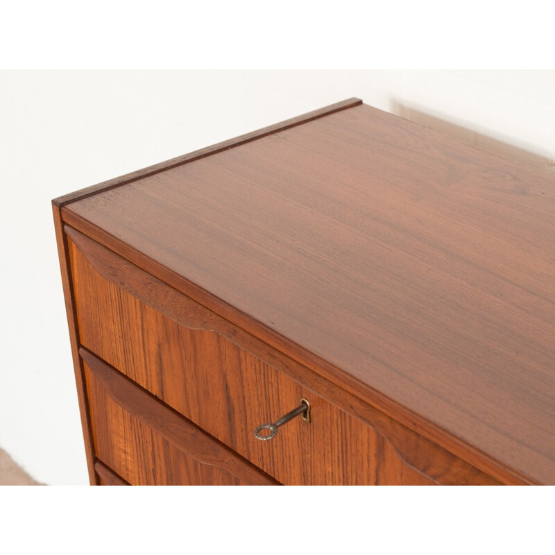 Vintage chest of drawers in teak, 6 drawers - 1960s