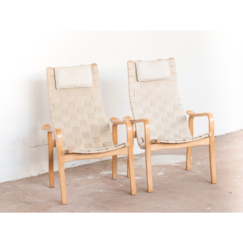 Pair of "Primo" easy chairs by Yngve Ekström for Swedese - 1970s