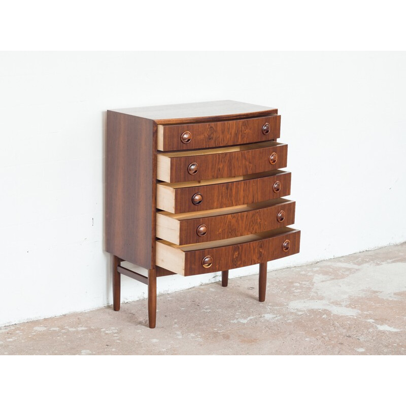 Small chest of drawers in rosewood, 5 drawers by Kai Kristiansen - 1960s