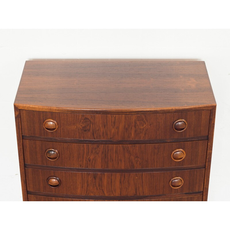 Small chest of drawers in rosewood, 5 drawers by Kai Kristiansen - 1960s