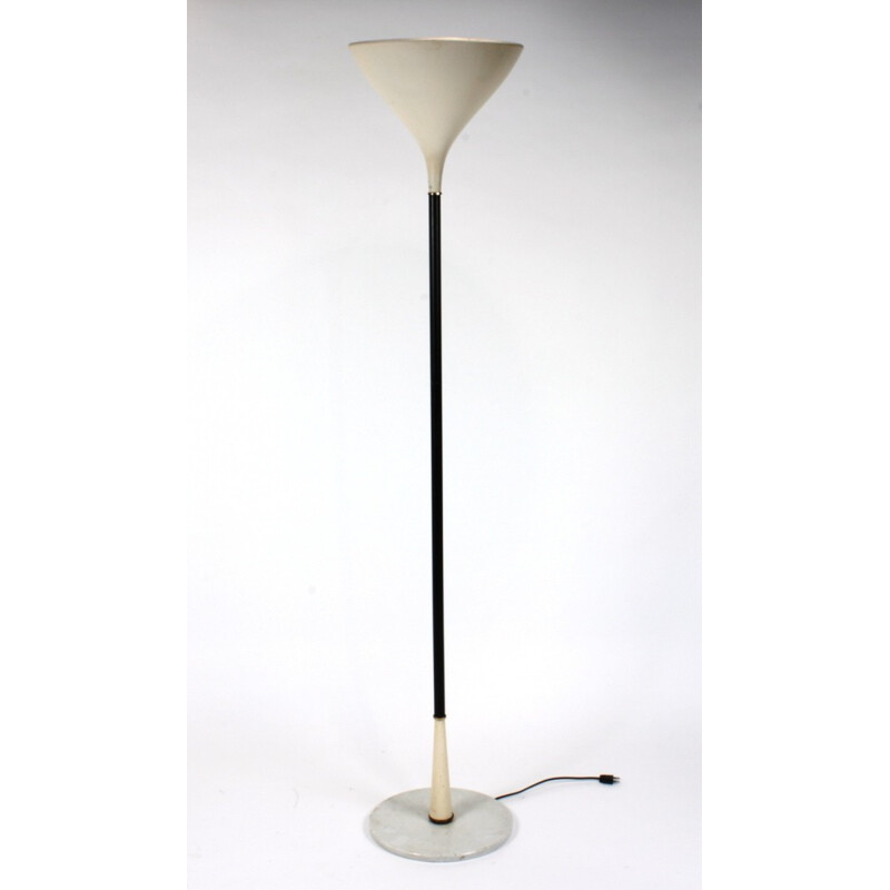 Vintage marble base floor lamp by Stilnovo - 1950s