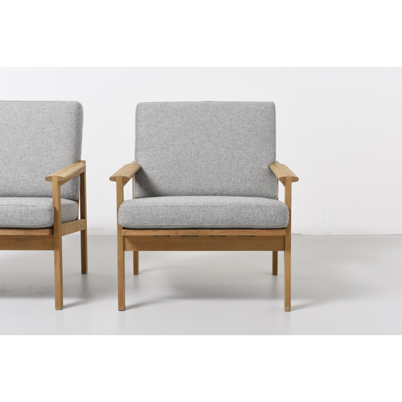 Vintage pair of Capella armchairs by Illum Wikkelso for N. Eilersen - 1950s