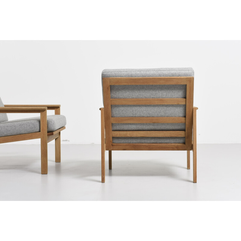 Paire de chaises Serie Capella by Illum Wikkelso pour N. Eilersen - 1950