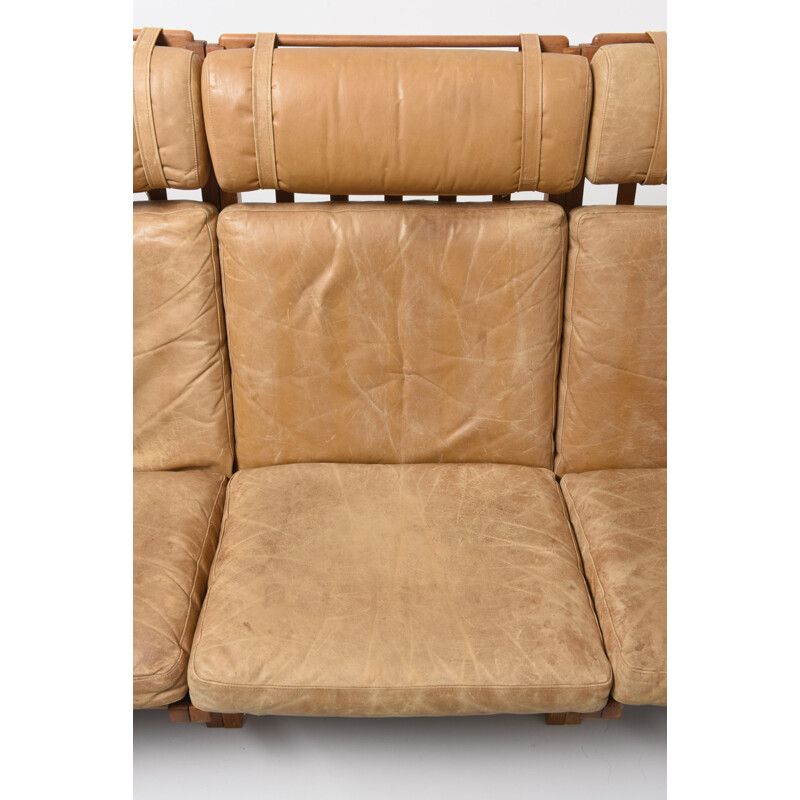 Vintage 3 seater sofa GE-375 by Hans J. Wegner - 1950s