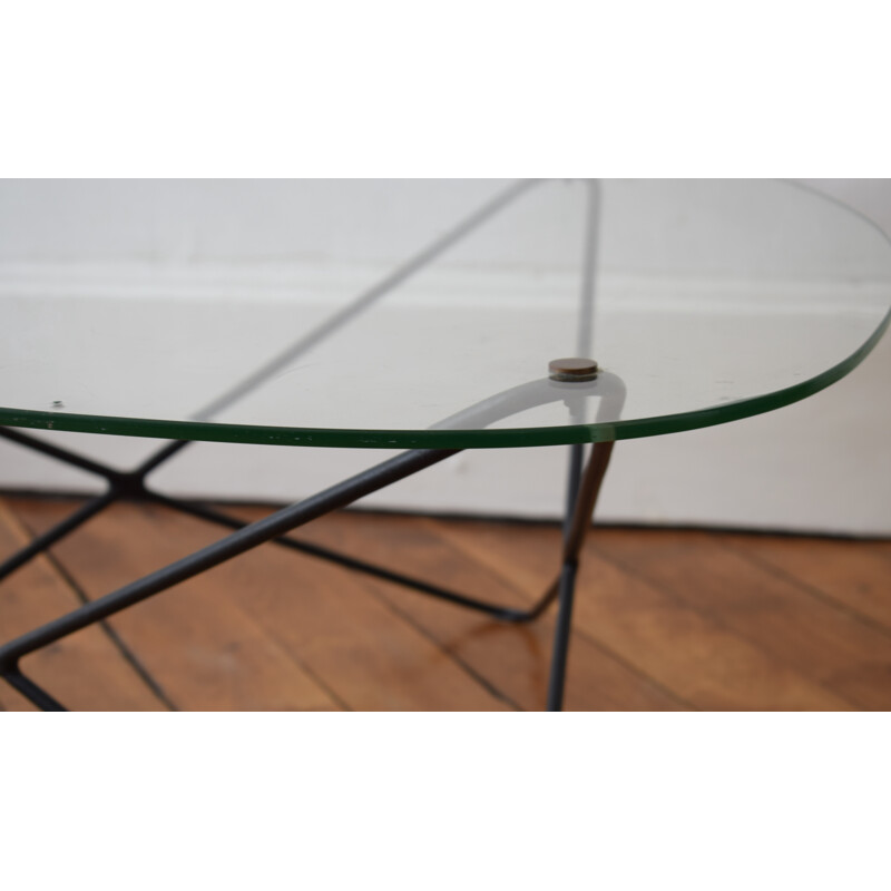 Vintage coffee table by Florent Lasbleiz for Airborne - 1950s