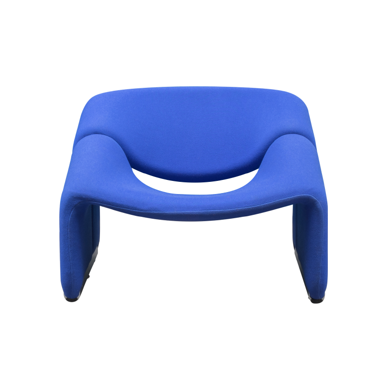 Vintage blue groovy armchair, Pierre Paulin - 1970s