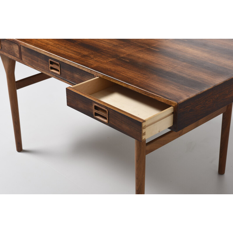 Vintage rosewood desk by Nanna Ditzel - 1950s