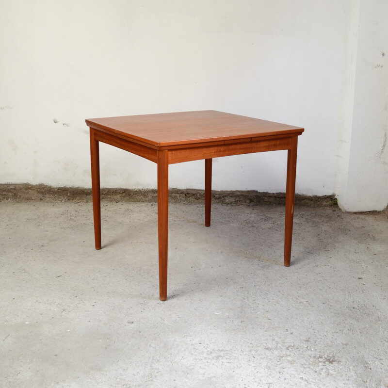 Square Teak Dining Table by Hundevad & co - 1960s
