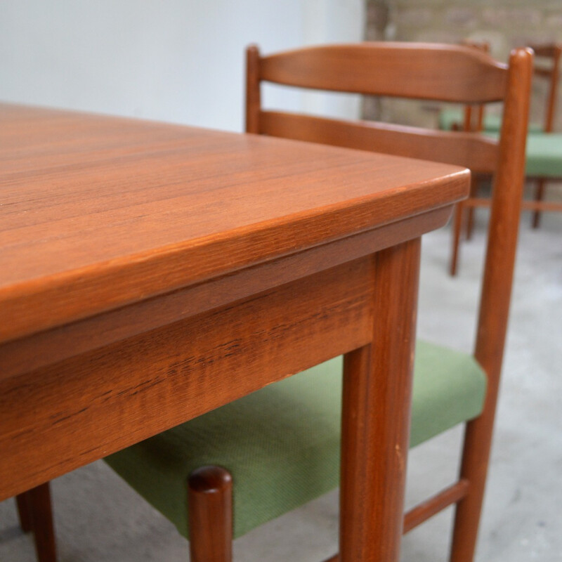 Square Teak Dining Table by Hundevad & co - 1960s