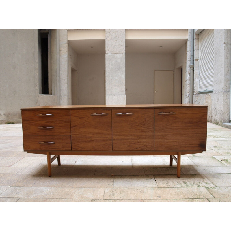 Vintage Teak Sideboard with doors and drawers - 1960s