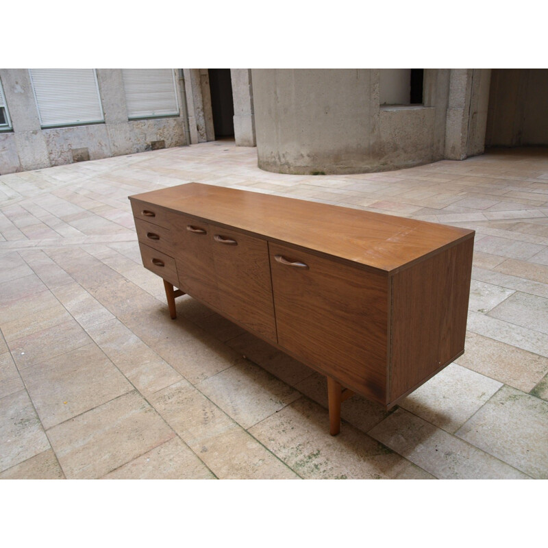 Vintage Teak Sideboard with doors and drawers - 1960s