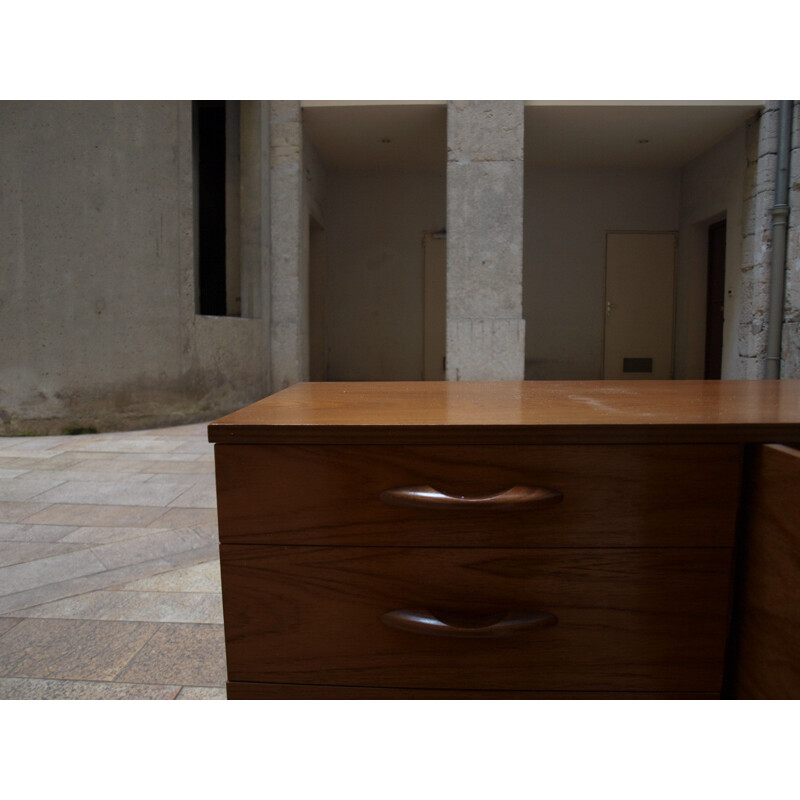 Vintage Teak Sideboard with doors and drawers - 1960s