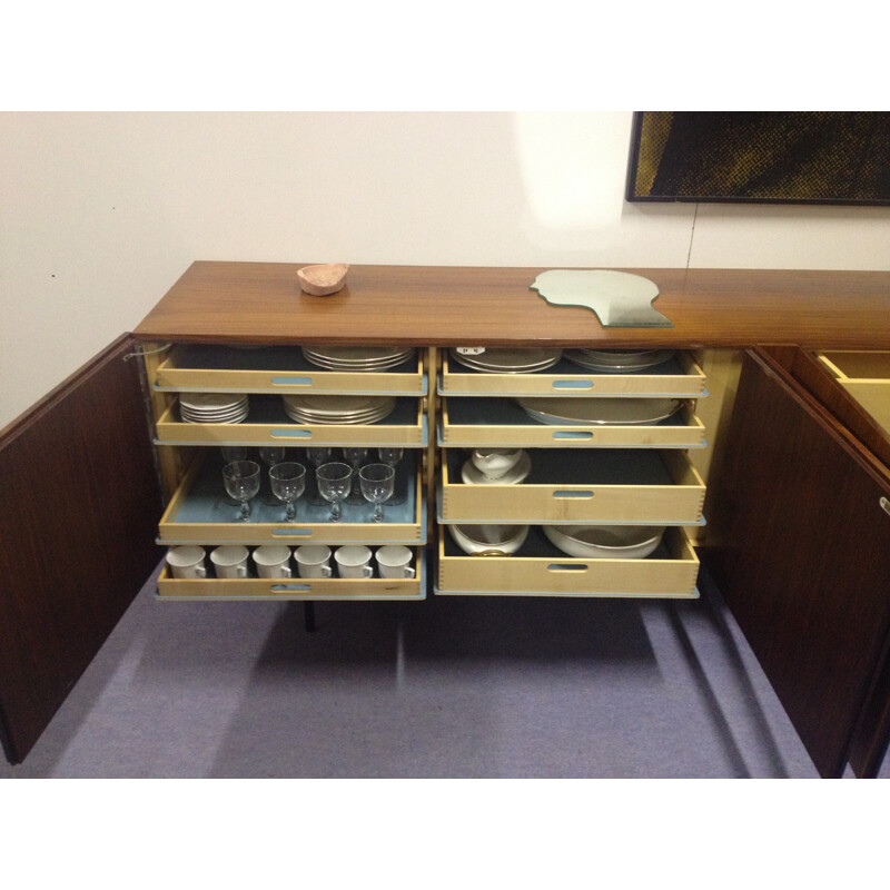 Long "B40" sideboard in teak, Dieter WAECKERLIN - 1960s