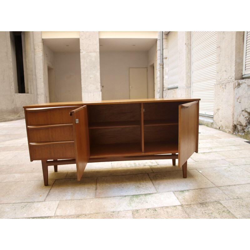 Vintage Teak Sideboard, 2 doors and 3 drawers - 1960s