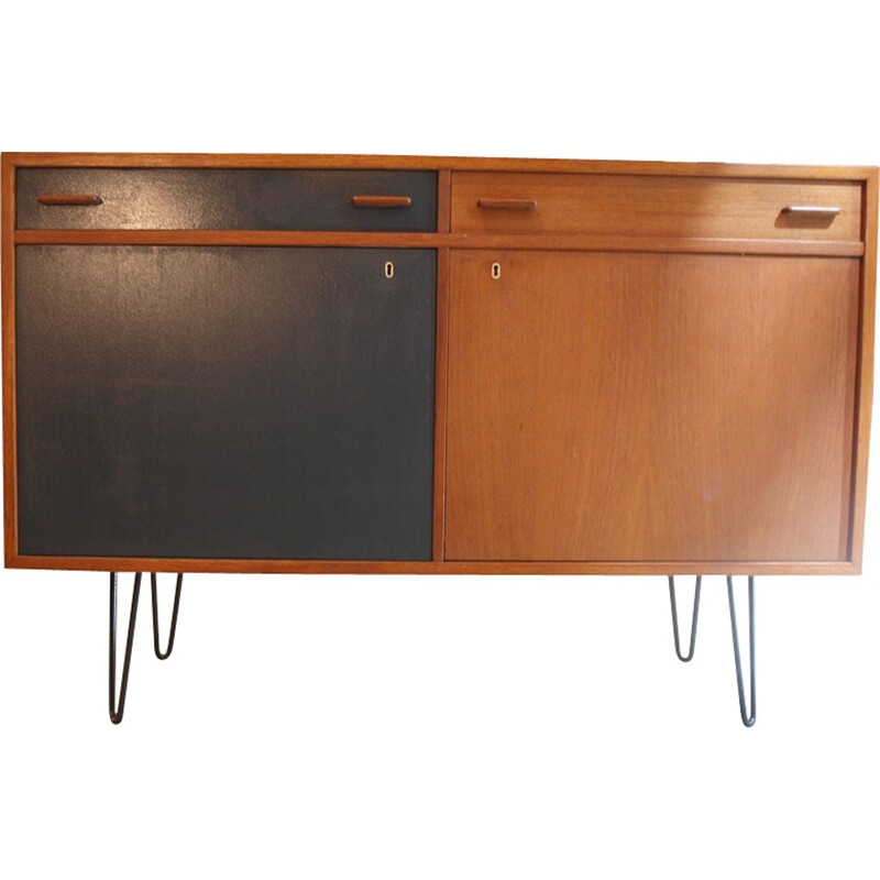 Vintage Danish teak sideboard 2 colours - 1960s