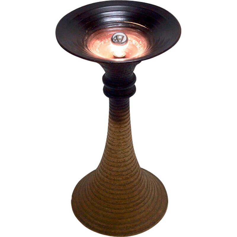Large Diabolo Ceramic Floor Lamp - 1970s