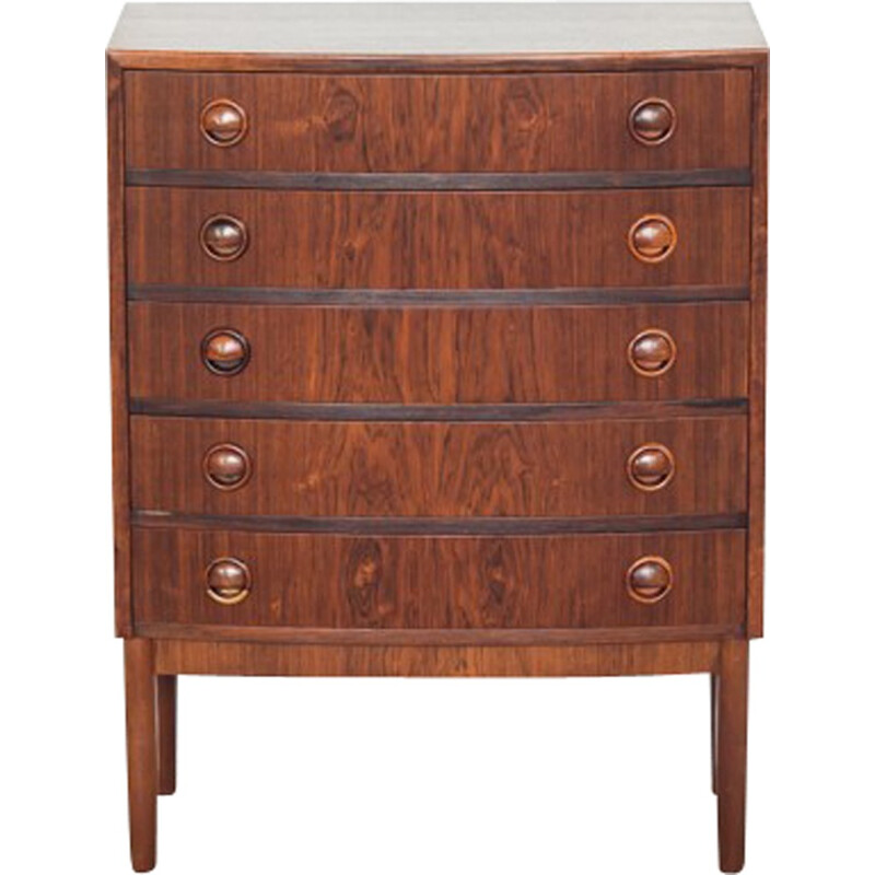 Petite commode à 5 tiroirs en palissandre de Kai Kristiansen - 1960