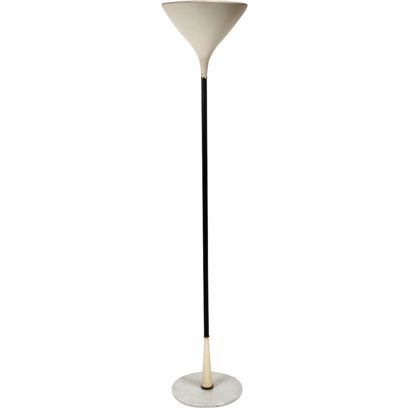 Vintage marble base floor lamp by Stilnovo - 1950s