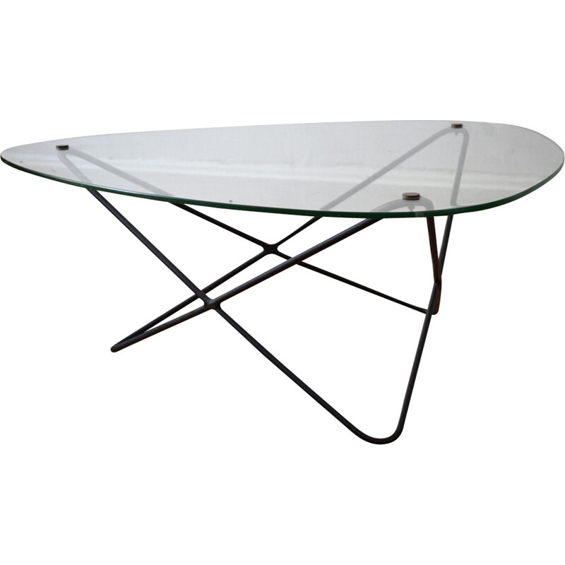 Vintage coffee table by Florent Lasbleiz for Airborne - 1950s