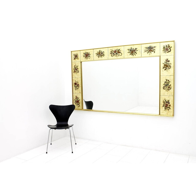 Decorative Large Mirror from France - 1980s