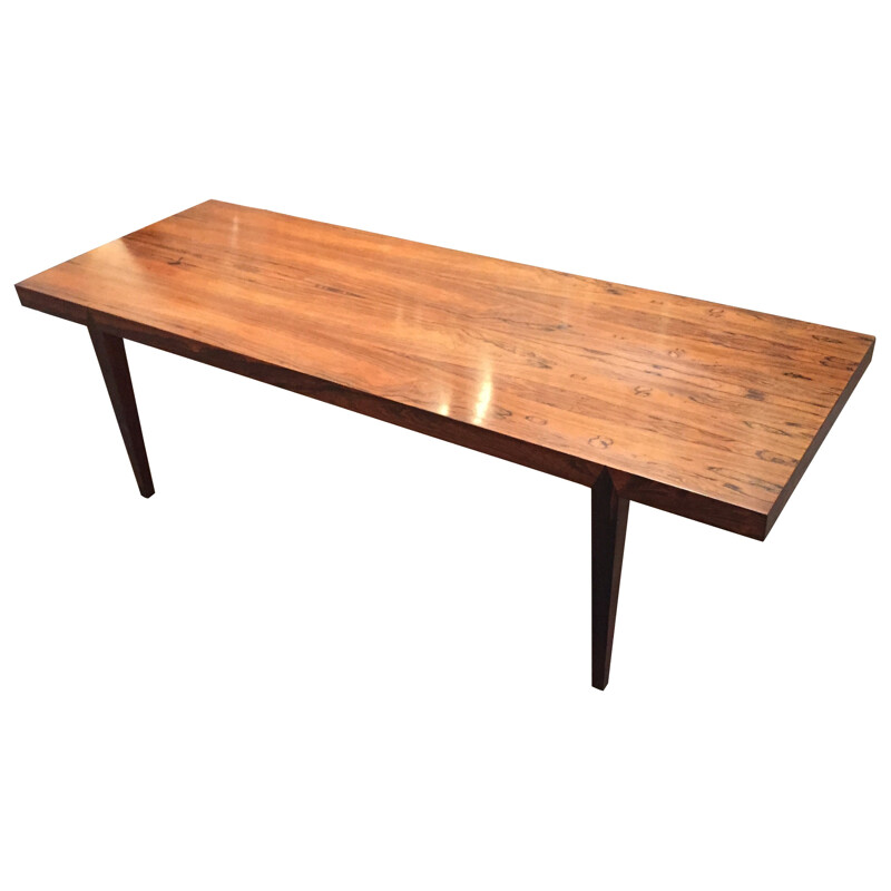 Grande table basse en palissandre de Rio, Severin HANSEN - années 60