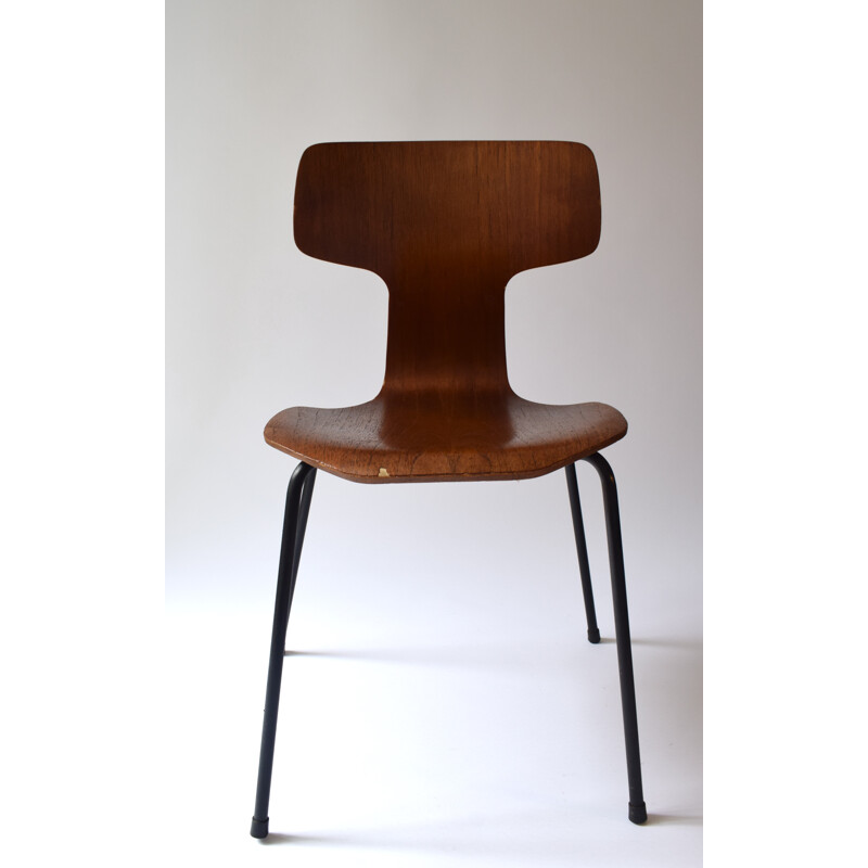 Suite de 4 chaises "3103" vintage en teck d'Arne Jacobsen pour Fritz Hansen - 1960
