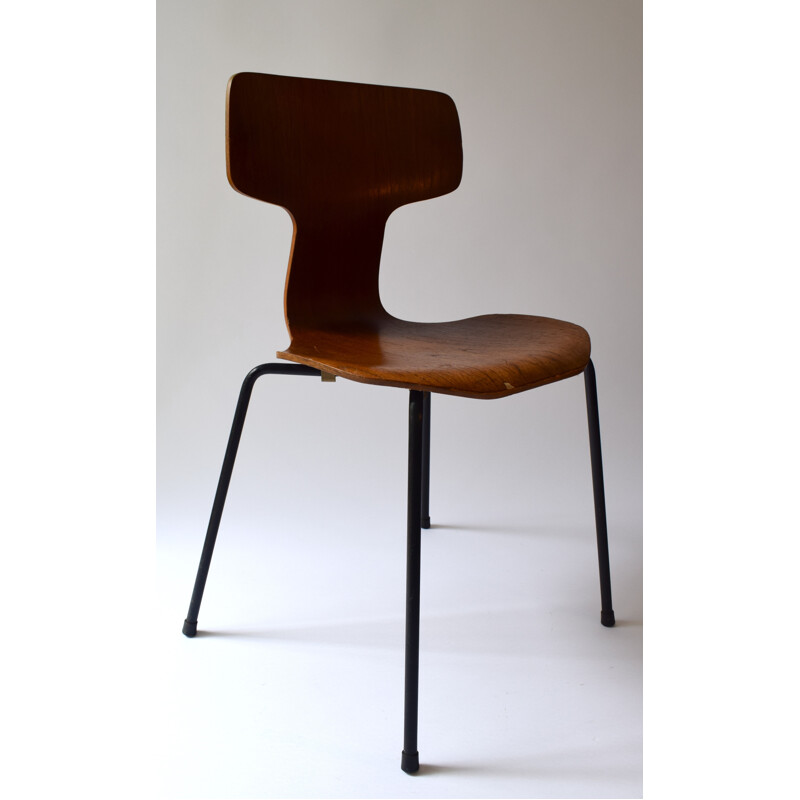 Suite de 4 chaises "3103" vintage en teck d'Arne Jacobsen pour Fritz Hansen - 1960