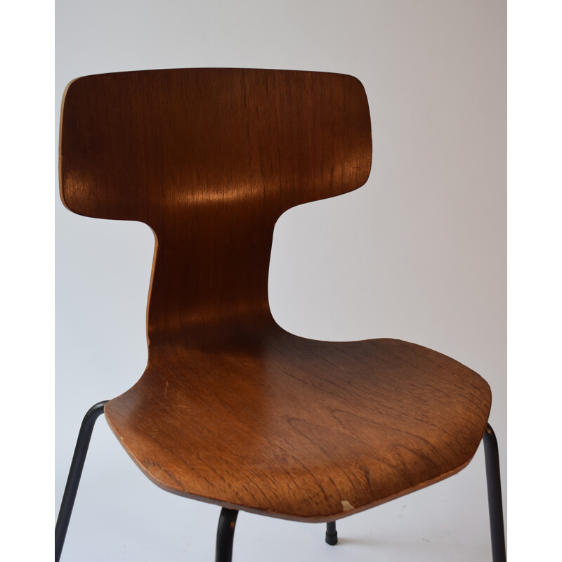 Suite de 4 chaises "3103" vintage en teck d'Arne Jacobsen pour Fritz Hansen - 1960