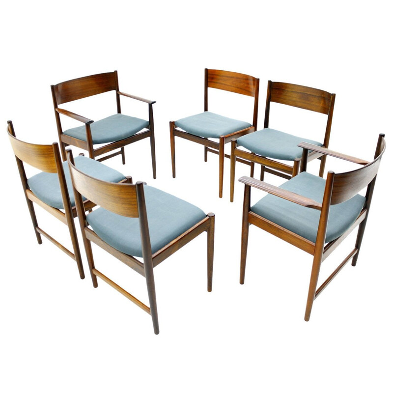 Set of six Danish dining Chairs Sibast by Arne Vodder, Denmark - 1960s