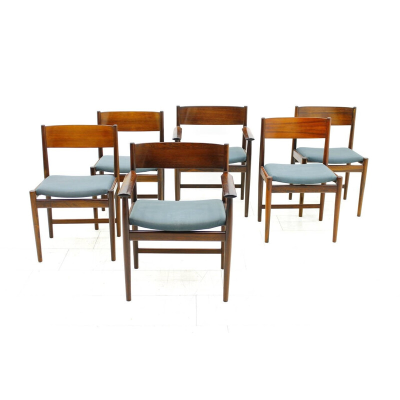 Suite de 6 chaises danoises d'Arne Vodder pour Sibast, 1960