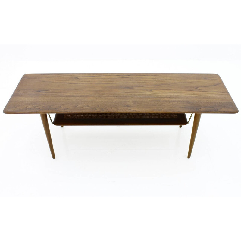 Table basse vintage en teck de Peter Hvidt & Orla Molgaard Nielsen - 1950