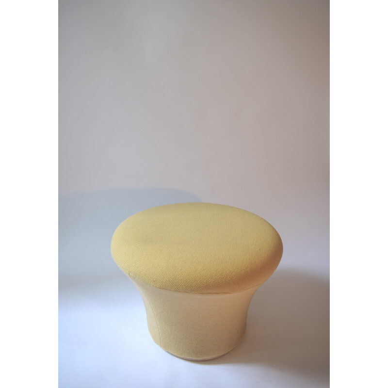 Vintage "Mushroom" beige ottoman by Pierre Paulin - 1960s