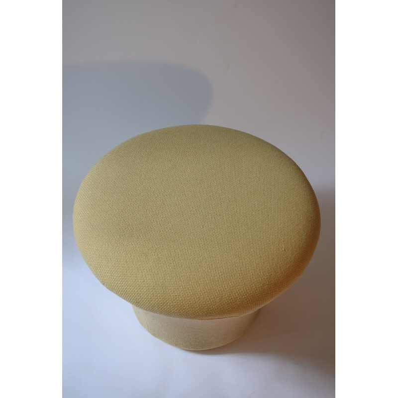 Vintage "Mushroom" beige ottoman by Pierre Paulin - 1960s