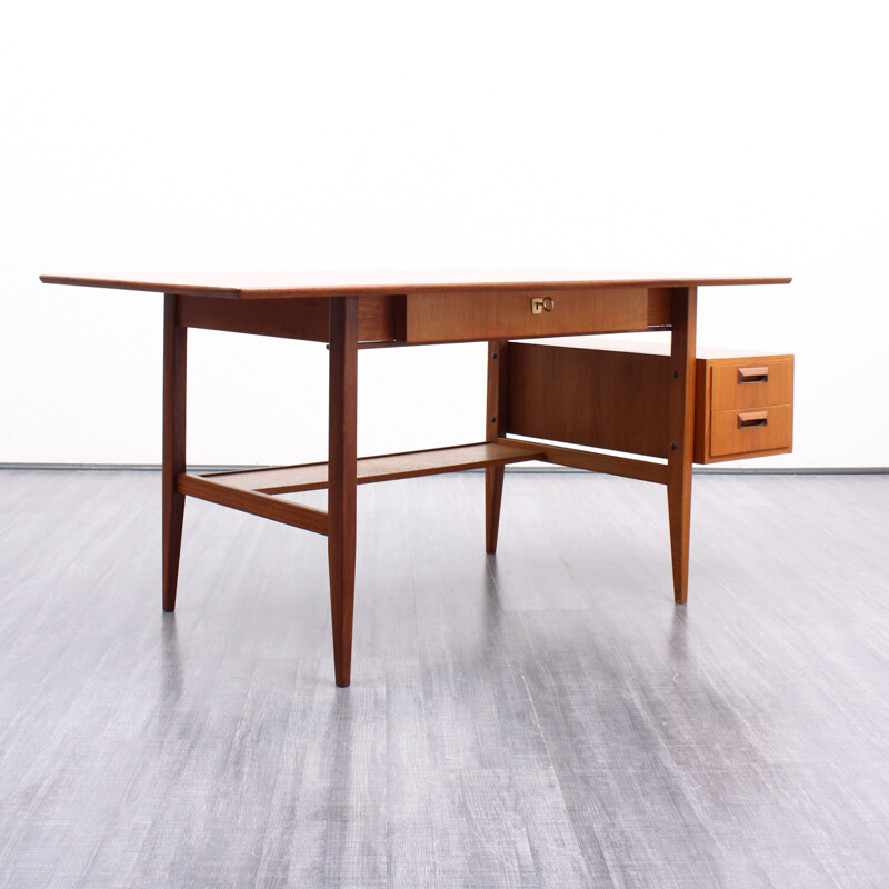 Bureau vintage scandinave en teck - 1960