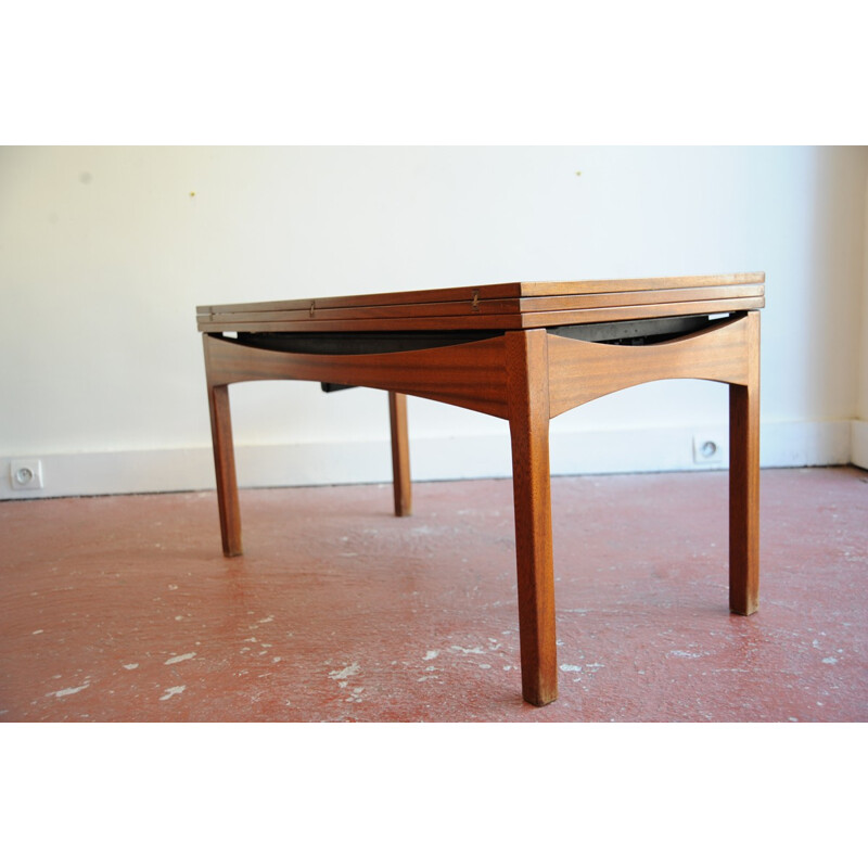 Vintage rosewood table with expansion mechanism - 1950s