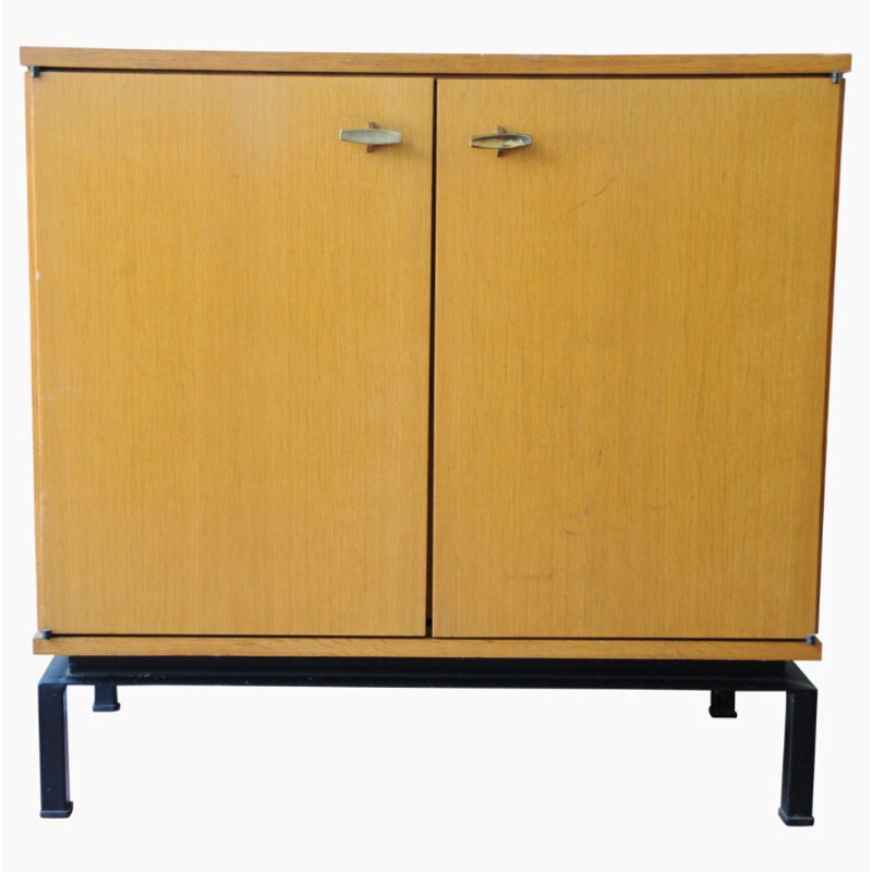 Vintage sideboard by Marcel Gascoin for Alvéole - 1950s