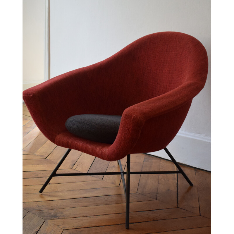 Vintage model 58 armchair by Geneviève Dangles and Christian Defrance - 1960s