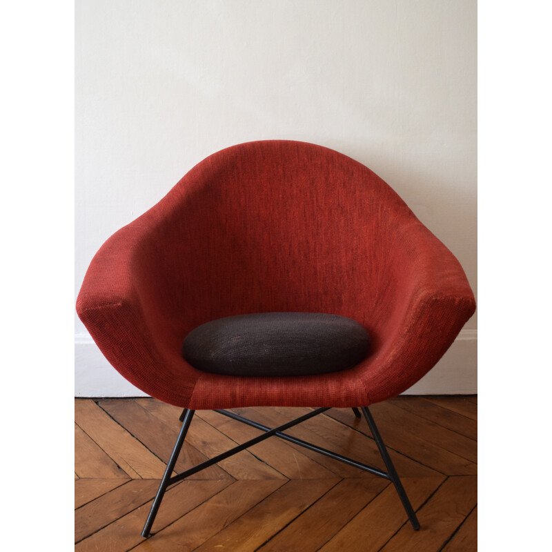 Vintage model 58 armchair by Geneviève Dangles and Christian Defrance - 1960s