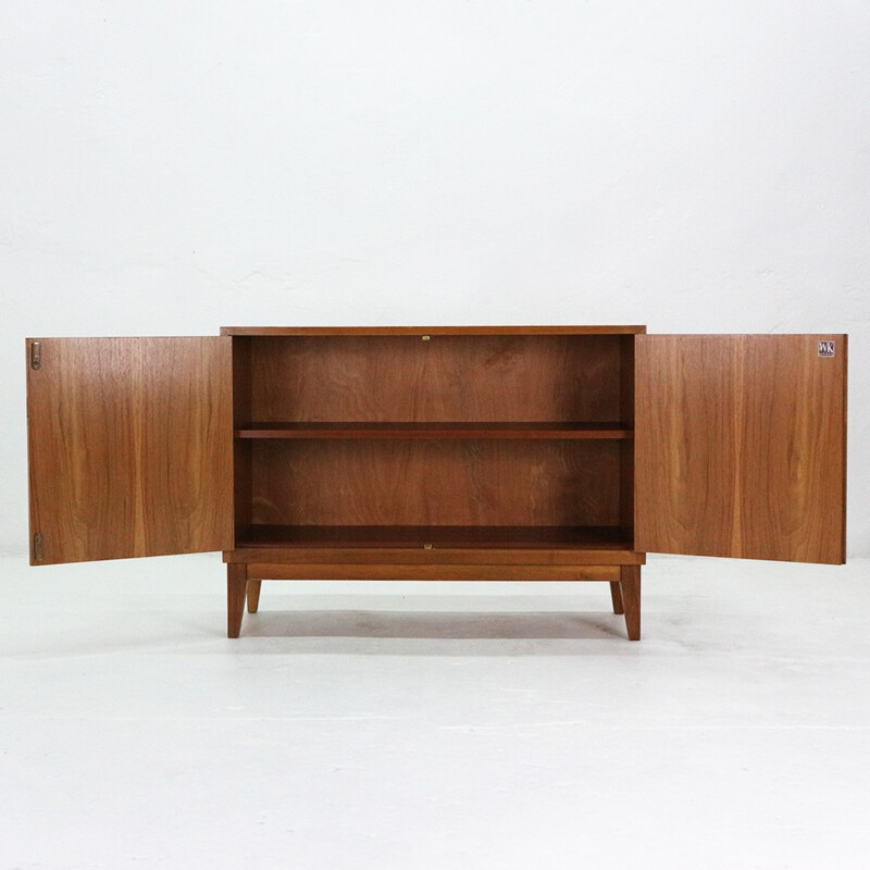 Two-door vintage walnut chest - 1960s