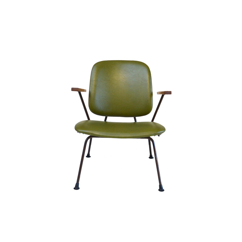 Fauteuil Vintage vert de W.H Ginspen pour Kembo - 1950