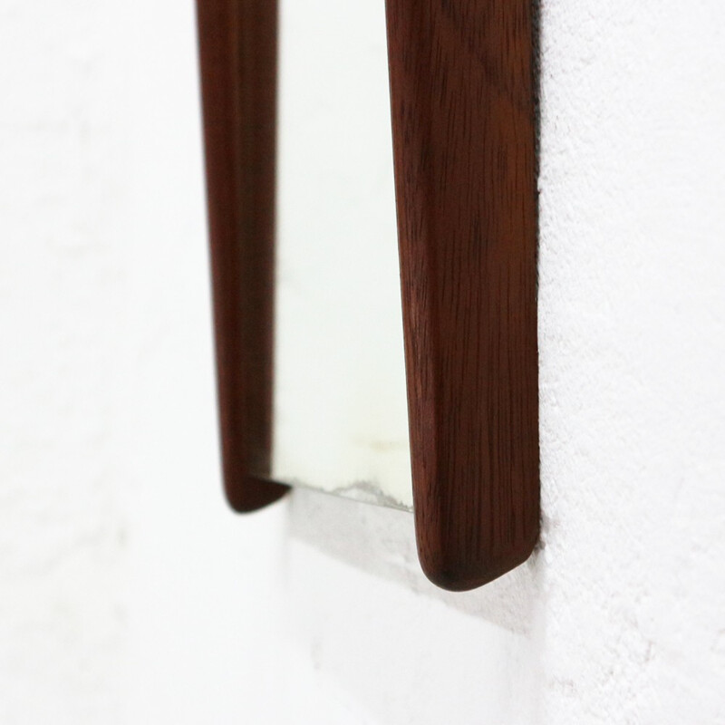 Scandinavian Style wall mirror with teak frame - 1960s