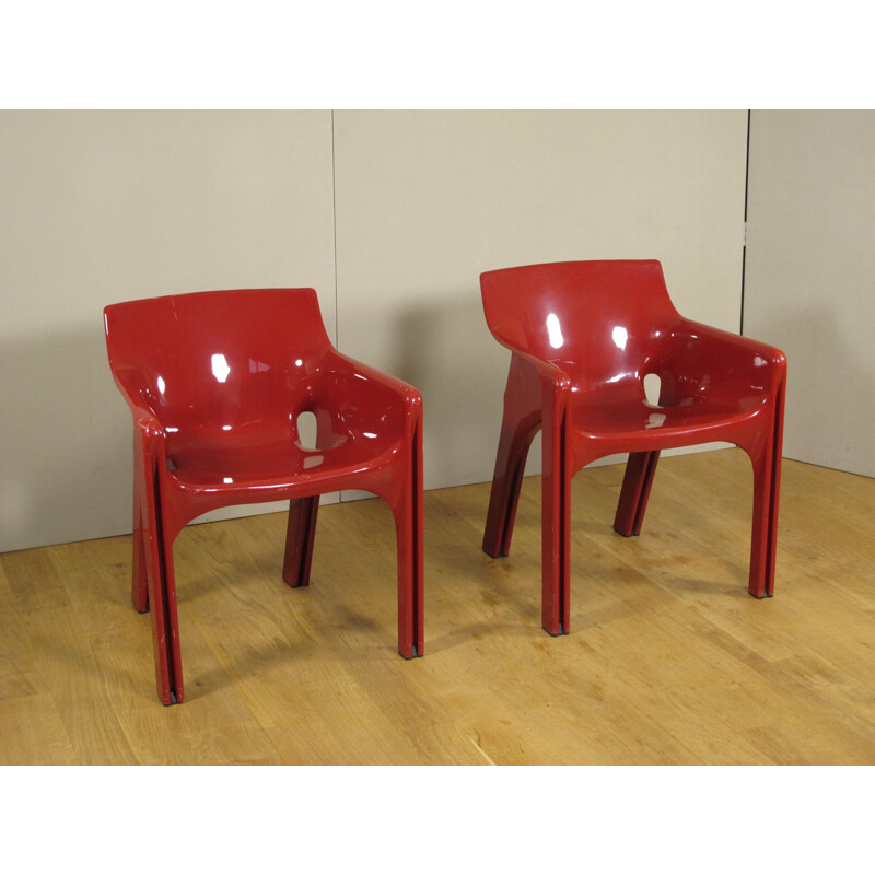 Set of 6 "Gaudi" armchairs of Vico Magistretti Artemide Edition - 1970s